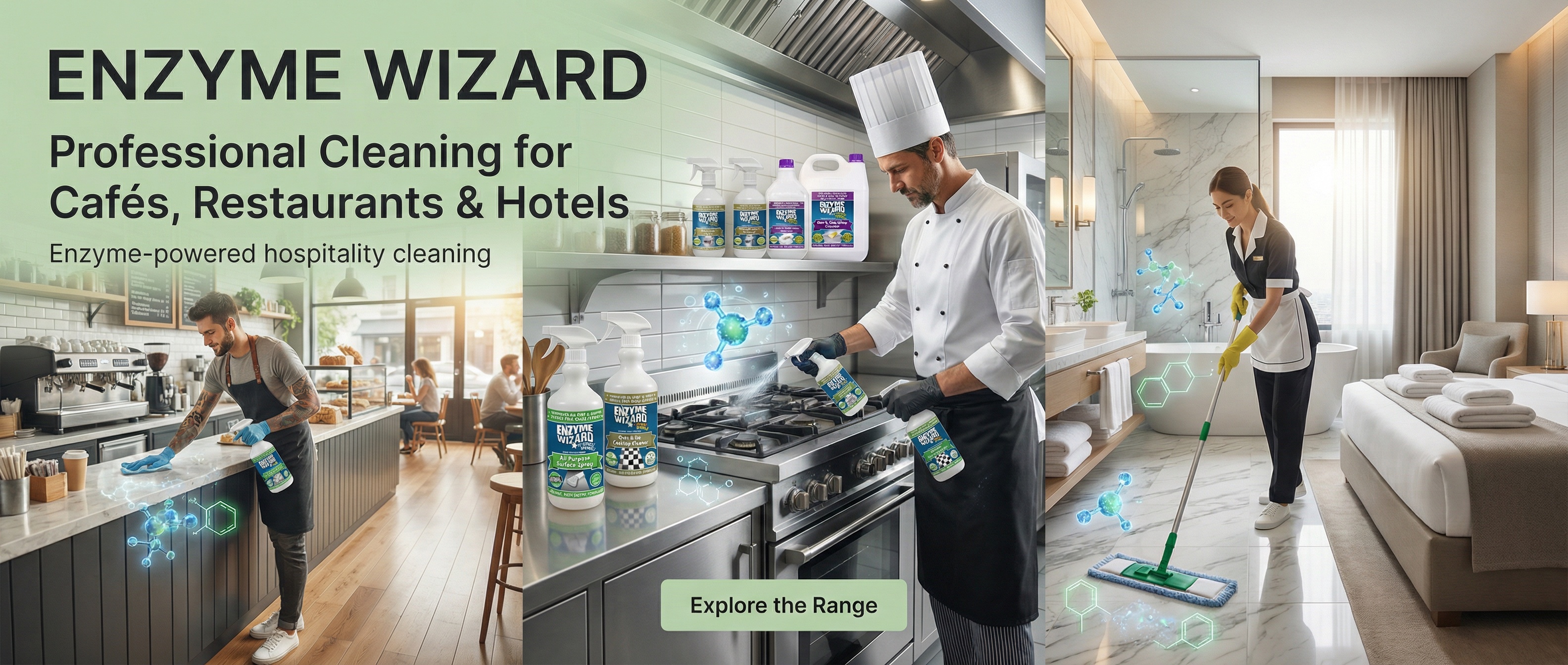 Enzyme Wizard Cleaning Range Banner
